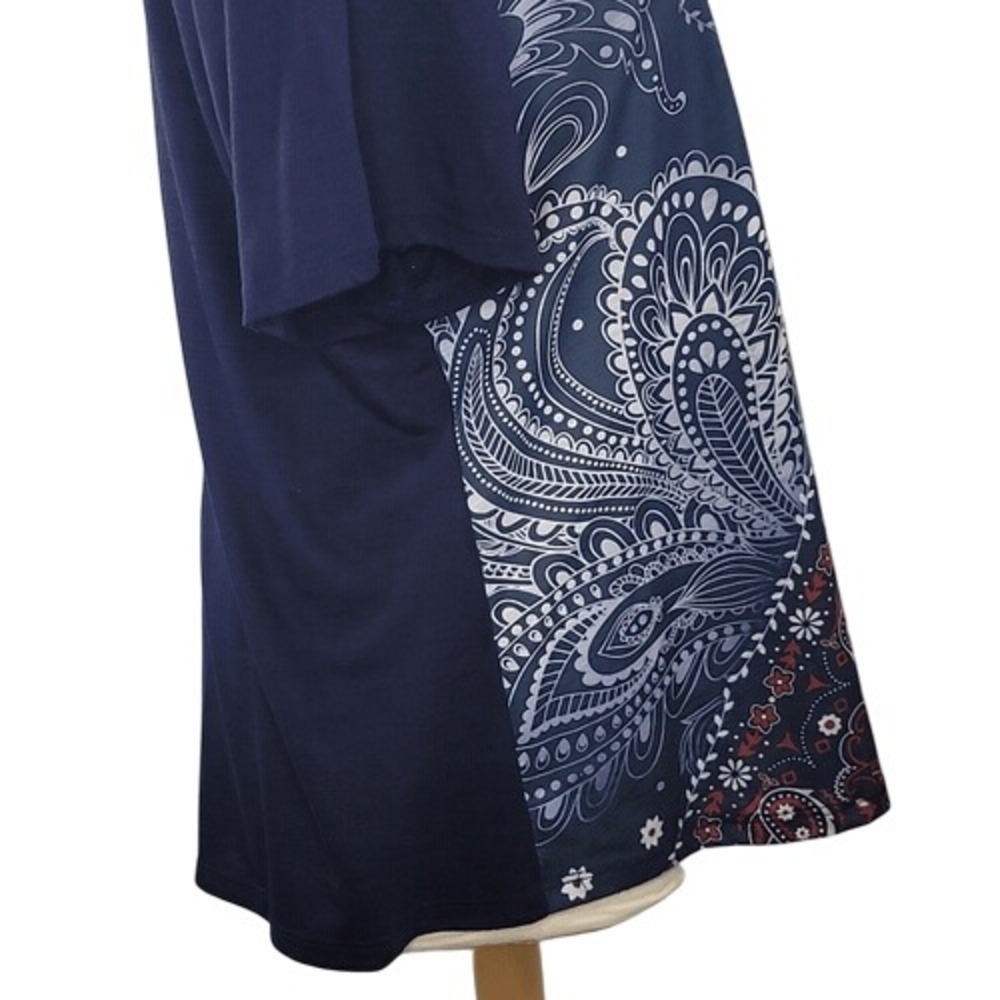 Kim Rogers Navy Blue Floral Embellished Top‎ - Picture 6 of 12